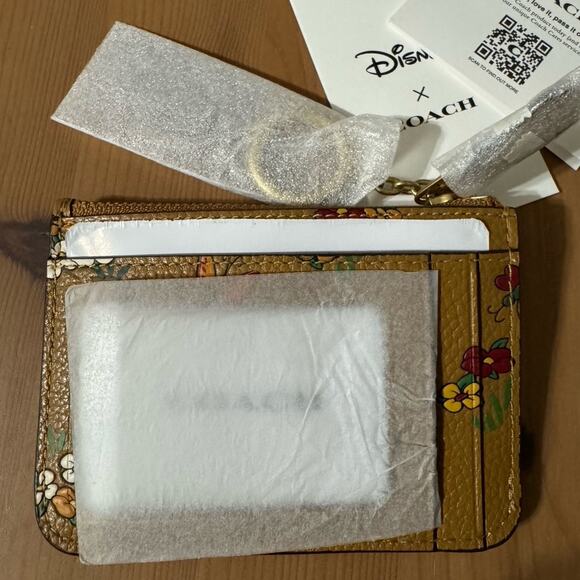 🐭 Disney X Coach Essential Mini Id Card Case With Mickey Mouse Minnie Mouse - Picture 6 of 8